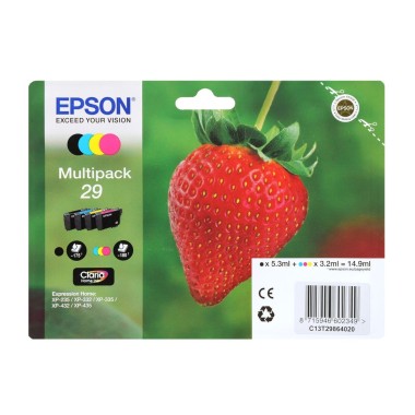 Kasečių rinkinys Epson 29 BK/C/M/Y (C13T29864012), 4 vnt. – Originalus