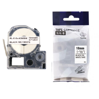 Lipni juostelė Epson LK-5WBW, 18mm (C53S655012) ECO Strong Adhesive