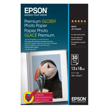 Foto popierius Epson 13x18 Premium Glossy Photo 255 g/m2 Foto popierius Epson 13x18 Premium Glossy Photo 255 g/m2