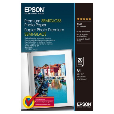 Foto popierius Epson A4 251 g/m2 pusiau blizgus (20 lap.)