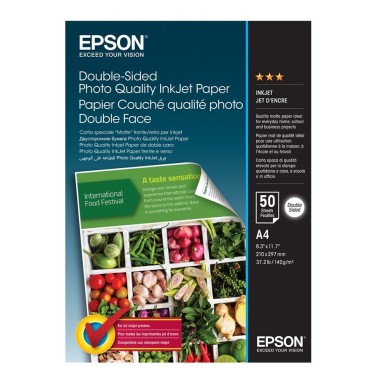 Foto popierius Epson A4 Double Sided Matte 140g. 50lap.