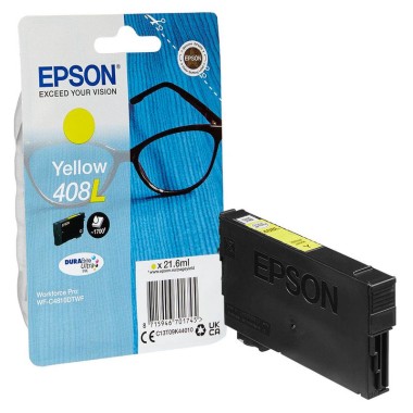 Kasetė Epson 408L Y (C13T09K44010), geltona – Originali Kasetė Epson 408L Y (C13T09K44010), geltona – Originali