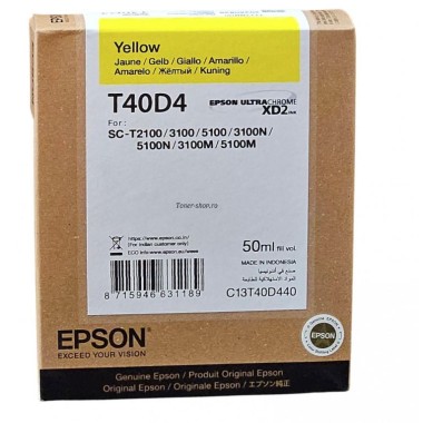Kasetė Epson T40D4 Y OEM