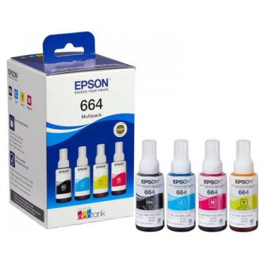 Epson 664 rašalų rinkinys C13T66464A, 4 spalvų – Originalus