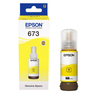 Rašalas Epson T6734 Y (C13T67344A), 70 ml, geltonas – Originalus