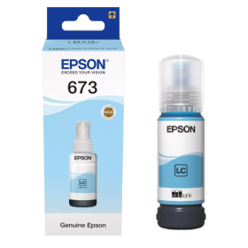 Rašalas Epson T6735 LC (C13T67354A), 70 ml, šviesiai mėlynas – Originalus