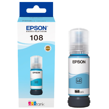 Rašalas Epson 108 EcoTank Šviesiai mėlynas – Originalus