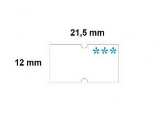 Kainų etiketės 21,5x12mm (Baltos) Stačiakampės (šaldytuvams)