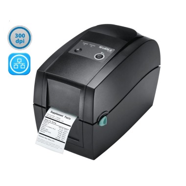 Godex RT230 etikečių spausdintuvas su USB ir LAN – 300 dpi