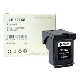 Kasetė HP 301XL BK (CH563EE) juoda – Eco