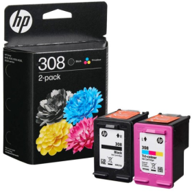 HP 308 kasečių rinkinys (6L6S6UE) – Originalus