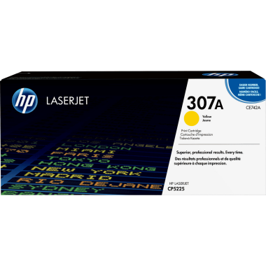 Kasetė HP 307A Y (CE742A) yellow – Originali