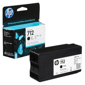 Kasetė HP 712 BK 80 ml (3ED71A), juoda – Originali