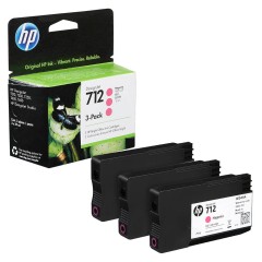 Kasetės HP 712 M (3ED78A), raudonos, 3 vnt. – Originalios Kasetės HP 712 M (3ED78A), raudonos, 3 vnt. – Originalios