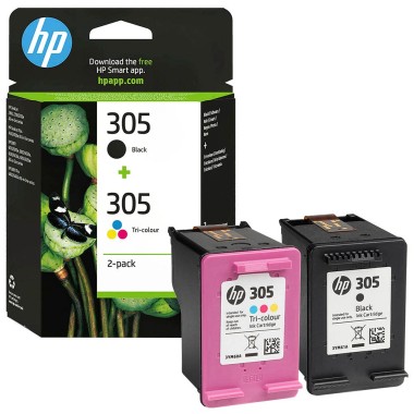 HP 305 kasečių rinkinys (6ZD17AE) – Originalus