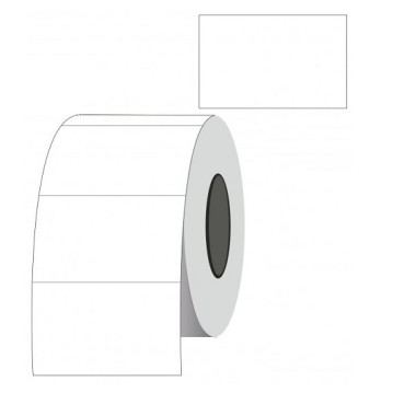 Kainų etiketės 26x16mm, Baltos, Stačiakampės