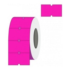 Kainų etiketės 21,5x12mm rožinės, Stačiakampės Kainų etiketės 21,5x12mm rožinės, Stačiakampės
