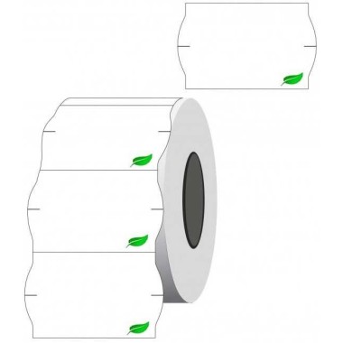 Kainų etiketės 26x16mm (Baltos) Nuimamos