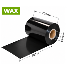 Dažanti juosta (karboninė) 104 mm x 300 m – WAX Dažanti juosta (karboninė) 104 mm x 300 m – WAX