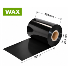 Dažanti juosta (karboninė) 104 mm x 450 m – WAX Dažanti juosta (karboninė) 104 mm x 450 m – WAX