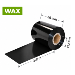 Dažanti juosta (karboninė) 56 mm x 300 m – WAX Dažanti juosta (karboninė) 56 mm x 300 m – WAX