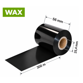 Dažanti juosta (karboninė) 56 mm x 300 m – WAX
