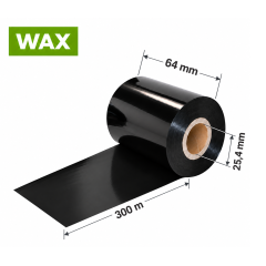 Dažanti juosta (karboninė) 64 mm x 300 m – WAX Dažanti juosta (karboninė) 64 mm x 300 m – WAX