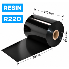 Dažanti juosta (karboninė) 110mm x 300 m, Resin (R220)