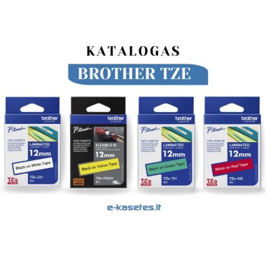 Brother Lipnios juostelės TZE (Katalogas)
