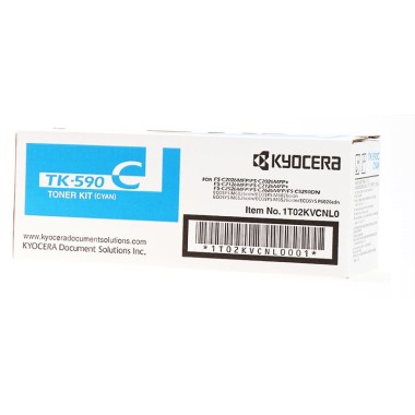 Kasetė Kyocera TK-590C Mėlyna – Originali