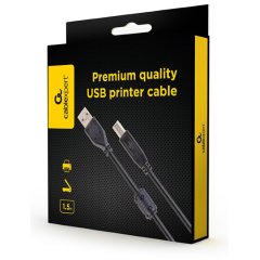USB 2.0 A–B spausdintuvo laidas Gembird 1,5 m (CCFB-USB2-AMBM-1.5M) – Premium
