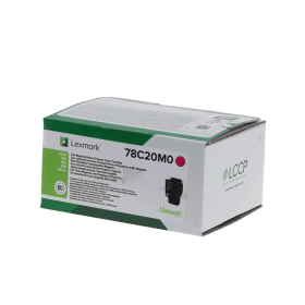 Kasetė Lexmark 78C20M0, raudona – Originali Kasetė Lexmark 78C20M0, raudona – Originali