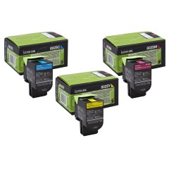 Kasetė Lexmark 802S C/M/Y OEM (2k.)