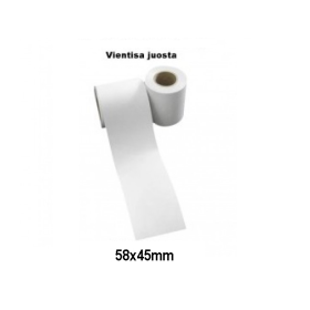 Lipnios Termo etiketės 58x45m. Ištisinė juosta (Thermal ECO)