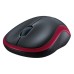 Belaidė pelė Logitech M185 (910-002237), raudona