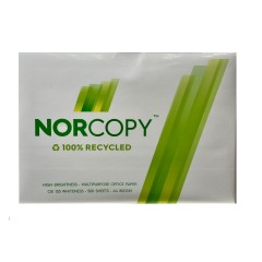 Popierius NORCOPY, 100% perdirbtas, A4 80g/m2