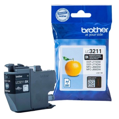 Kasetė Brother LC3211BK juoda – Originali