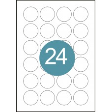 Lipnus popierius (40mm) 24 etiketės