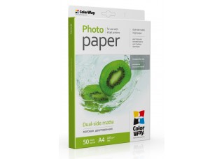 Foto popierius ColorWay Dual-Side MATT, A4, 220 g/m2, 20 lapų