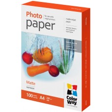 Foto popierius ColorWay MATT, A4, 220 g/m2, 100 lapų