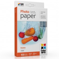 Foto popierius ColorWay MATT, A6, 190 g/m2, 100 lapų