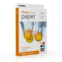 Foto popierius ColorWay High Glossy, A4, 200 g/m2, (100 lapų)