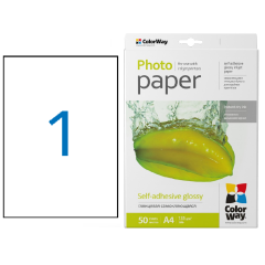 Lipdukas ColorWay Photo Paper Glossy A4, 135 g/m² (1 etik.) 50 lapų