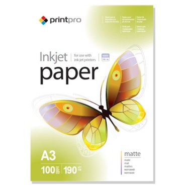 Foto popierius ColorWay PrintPro matinis A3, 190 g/m², 100 lapų