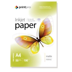 Foto popierius ColorWay PrintPro matte, A4, 190 g/m², 50 lapų