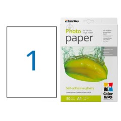 Lipdukas ColorWay Photo Paper Glossy A4, 115 g/m² (1 etik.) 50 lapų