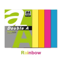 Spalvotas popierius Double A, Rinkinys, A4, 75 g/m² 5x20l. (Neoninės ryškios)