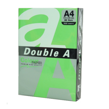 Spalvotas popierius Double A, A4, 80 g/m² 500l. PARROT