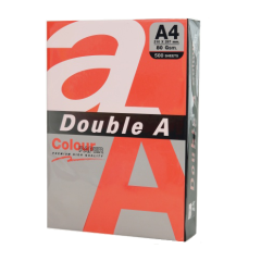 Spalvotas popierius Double A, A4, 80 g/m² 500l. RED