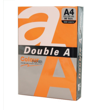 Spalvotas popierius Double A, A4, 80 g/m² 500l. SAFFRON